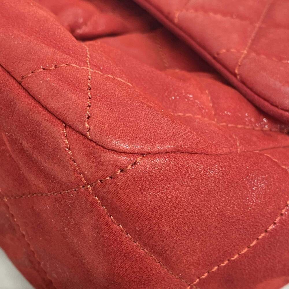 CHANEL Red Leather Shoulder Bag - Picture 6 of 13